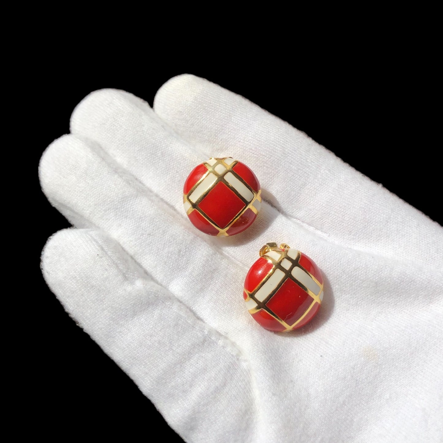 Clip earrings signed "Orena"