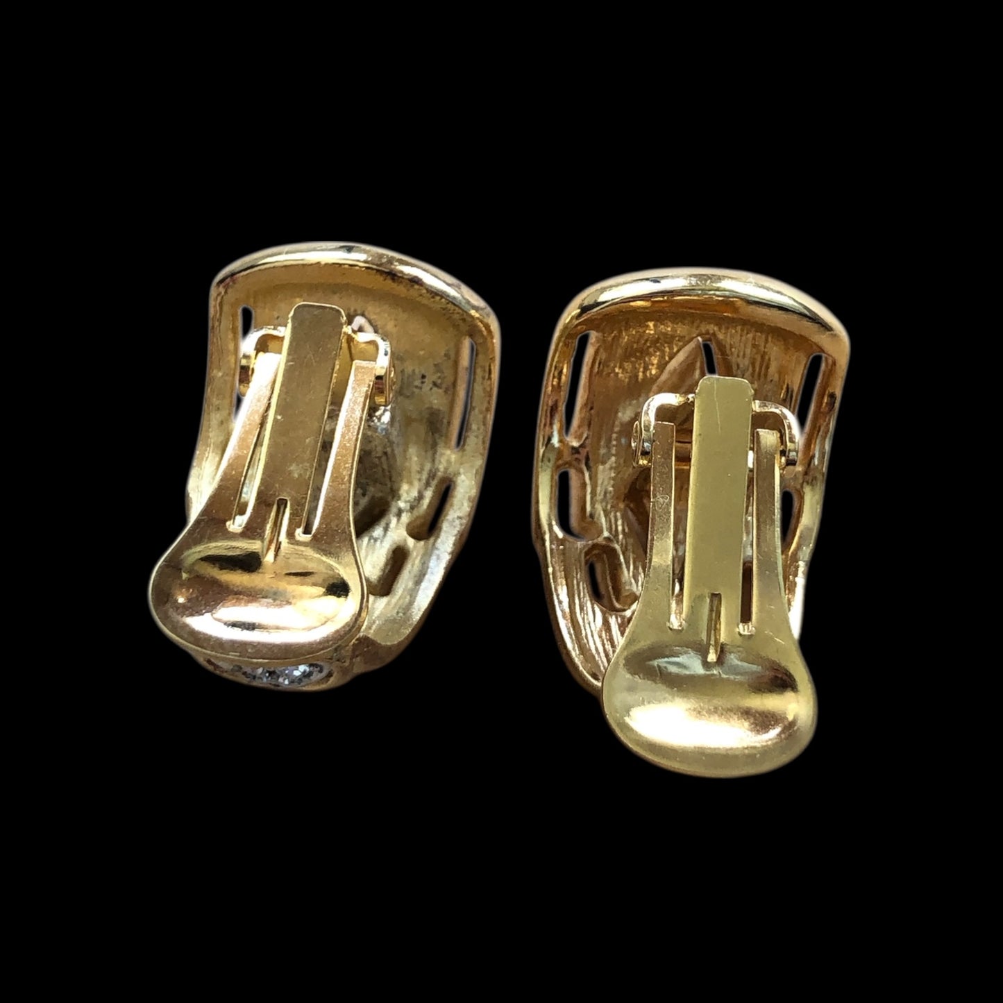 Clip earrings signed “Lanvin”