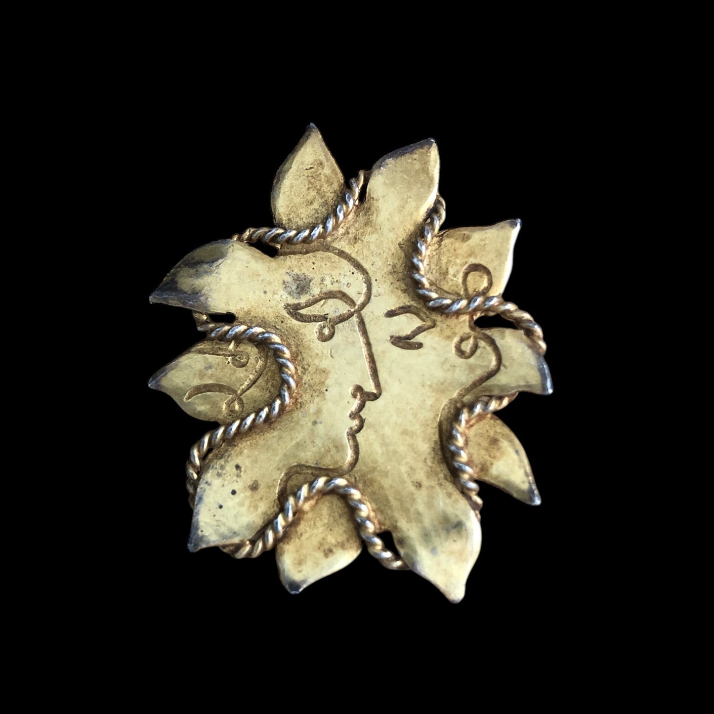 Brooch signed “Jean Cocteau”