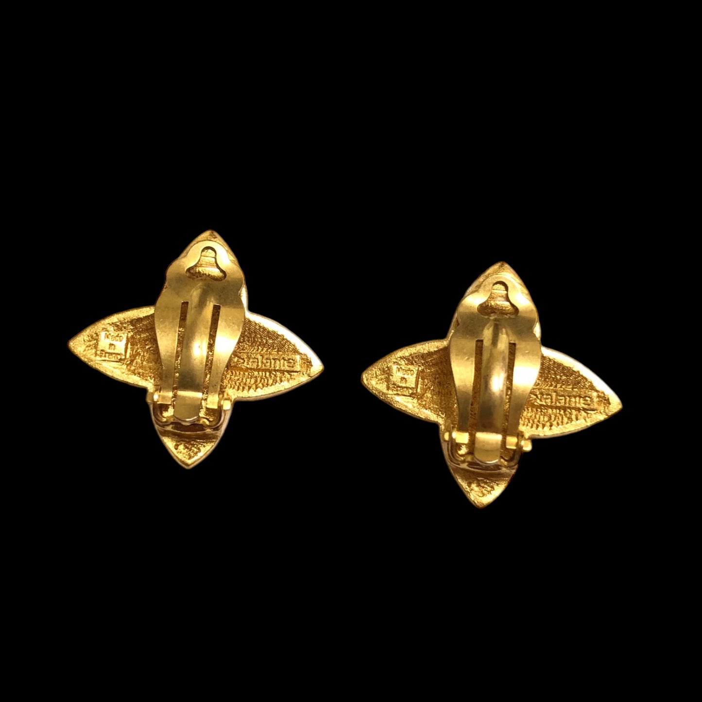 Clip earrings "Yves Saint Laurent signed and made by Atalante France"