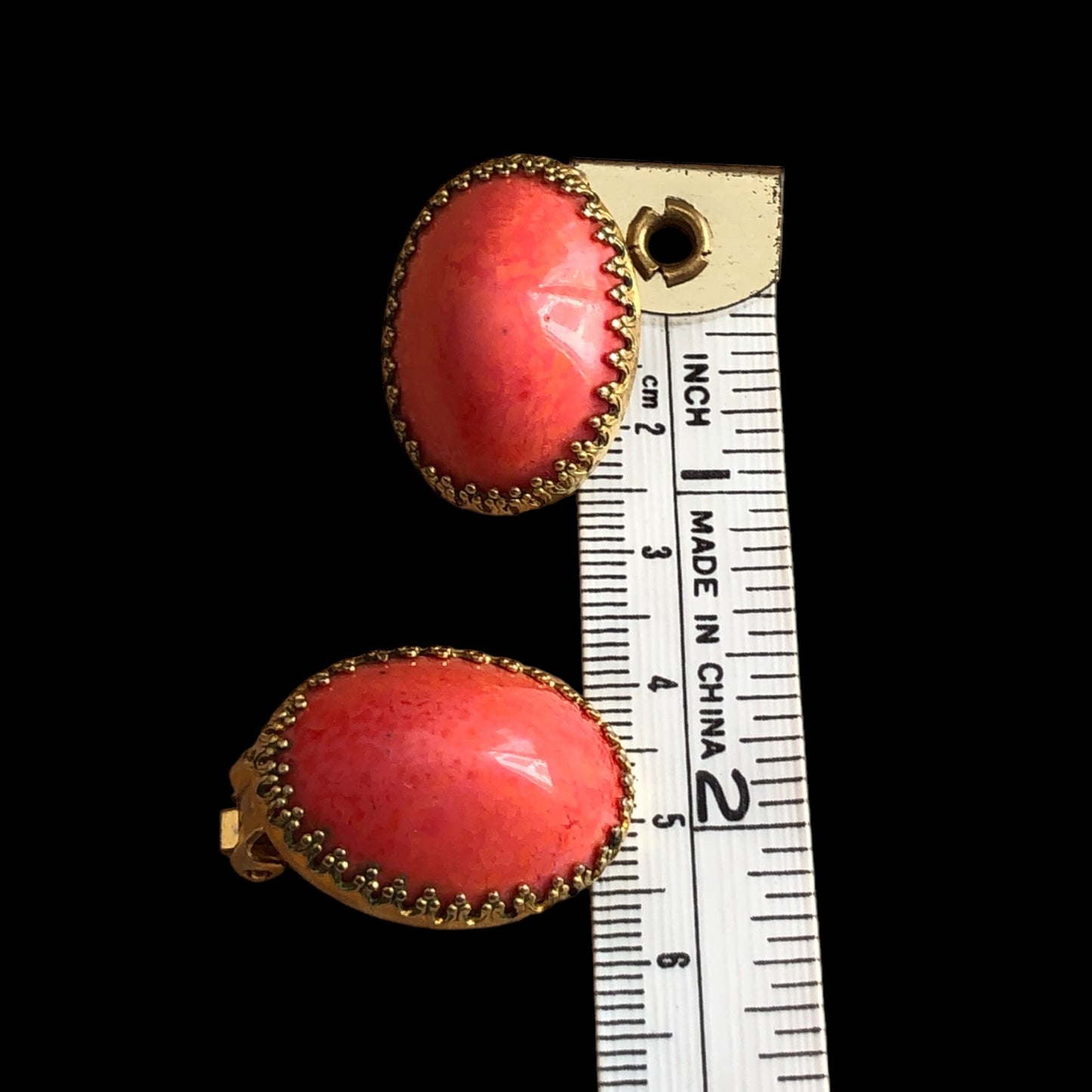 Clip earrings signed "Alice Caviness"