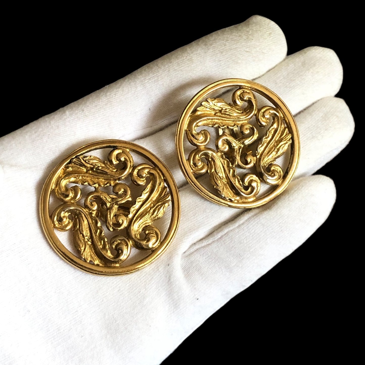 Clip earrings signed “Yves Saint Laurent”