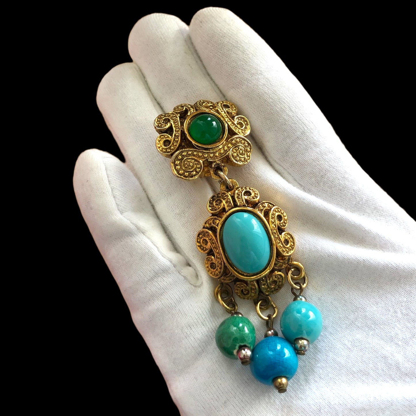 Clip earrings signed “Satellite Paris”
