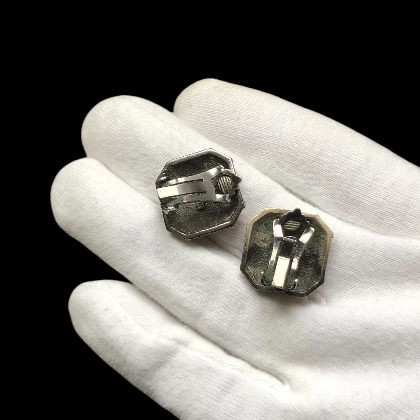 Clip earrings signed “Lanvin”
