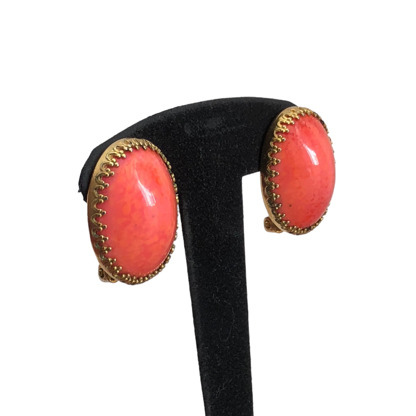 Clip earrings signed "Alice Caviness"