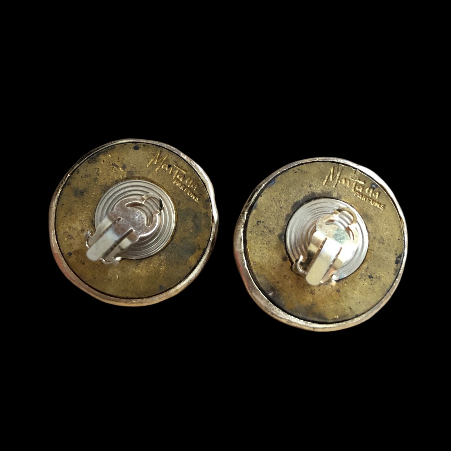 Clip earrings signed “Claude Montana”