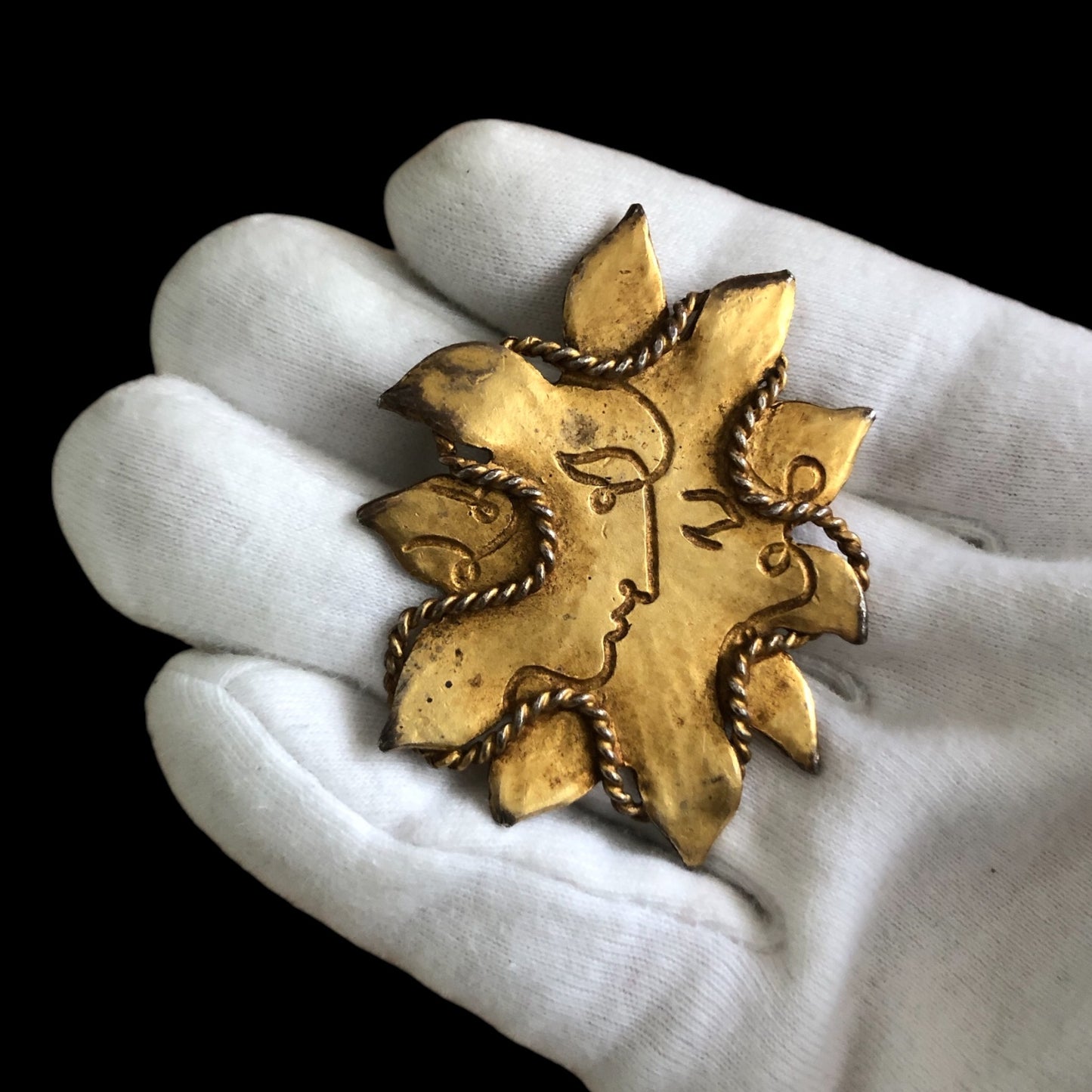 Brooch signed “Jean Cocteau”