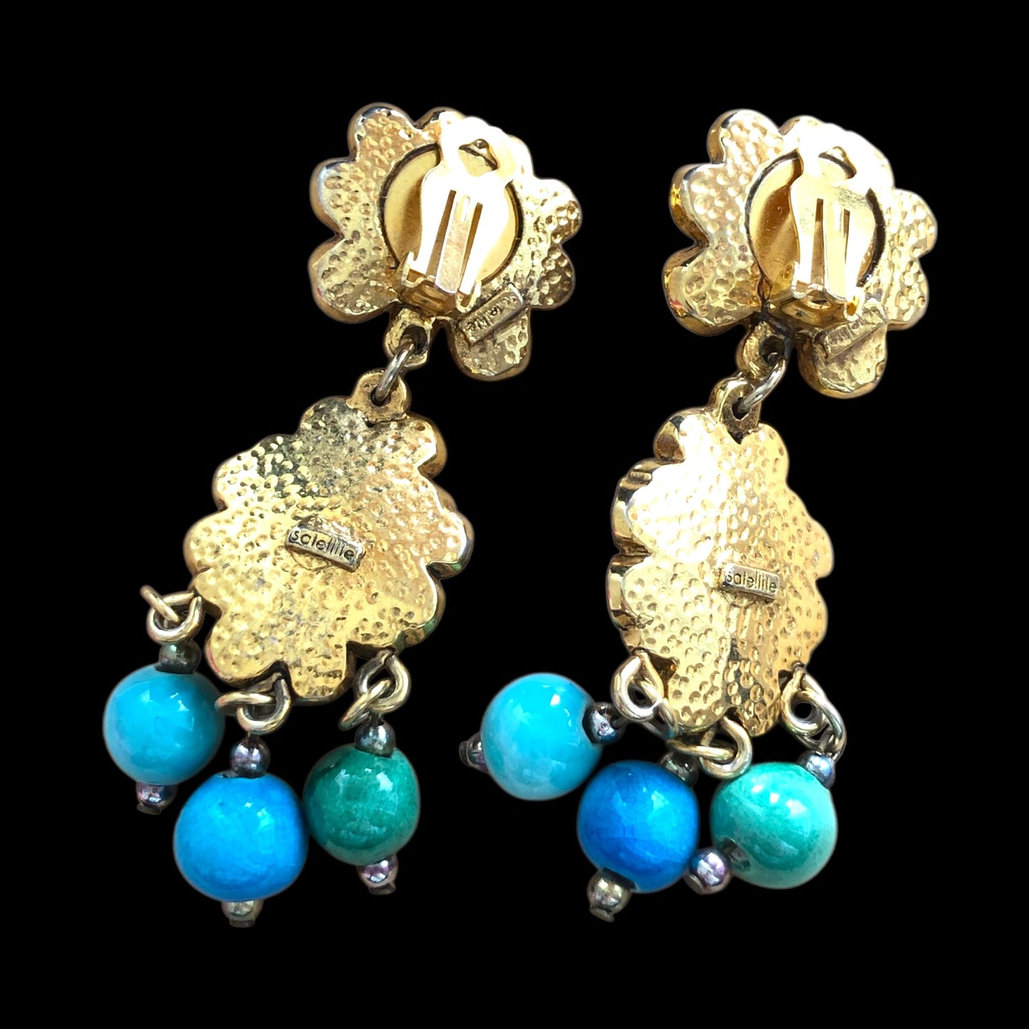 Clip earrings signed “Satellite Paris”