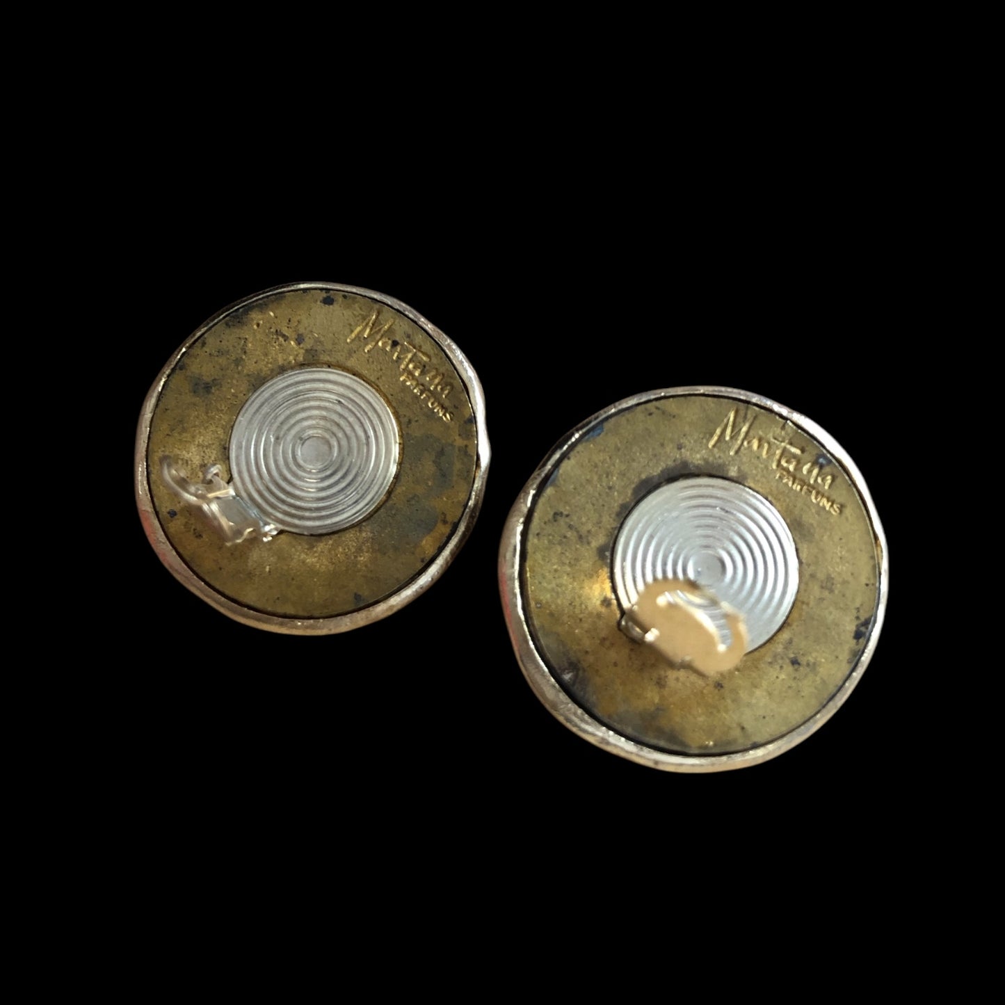 Clip earrings signed “Claude Montana”