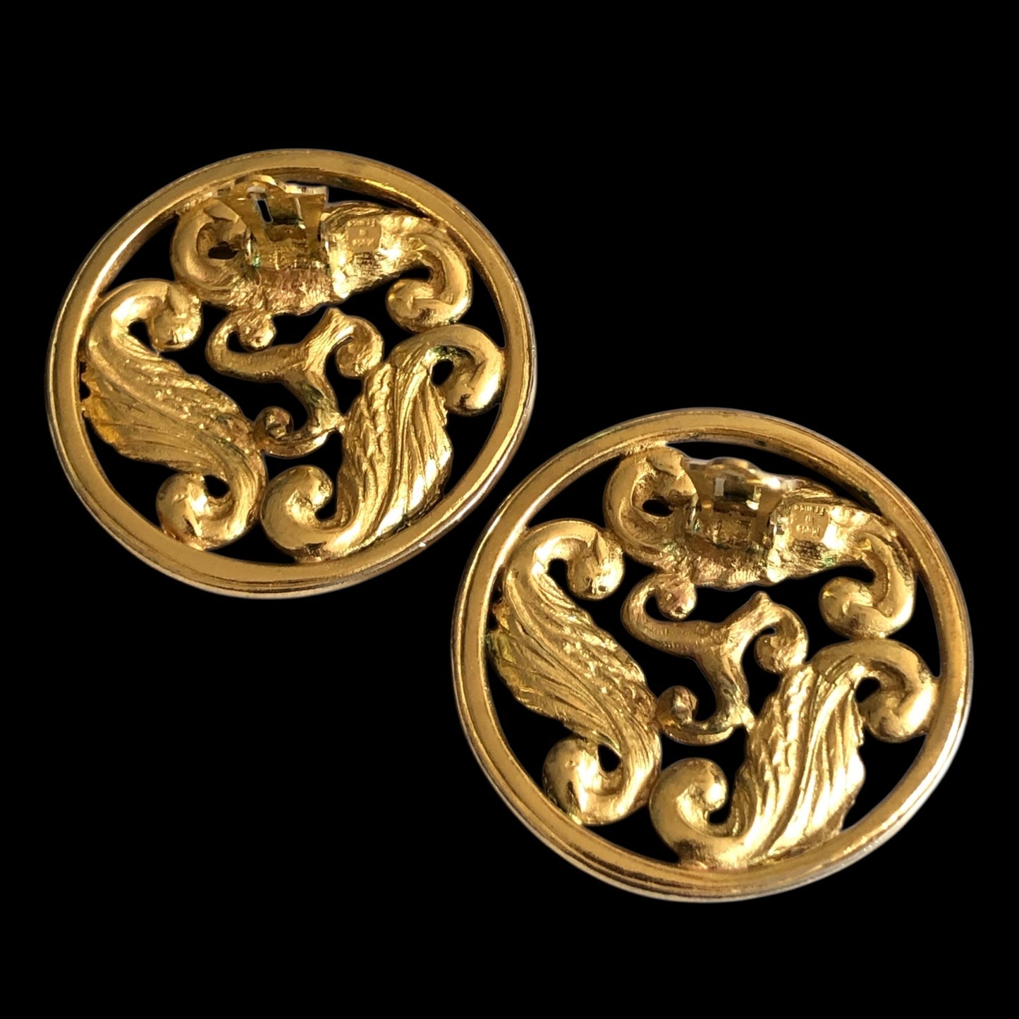 Clip earrings signed “Yves Saint Laurent”