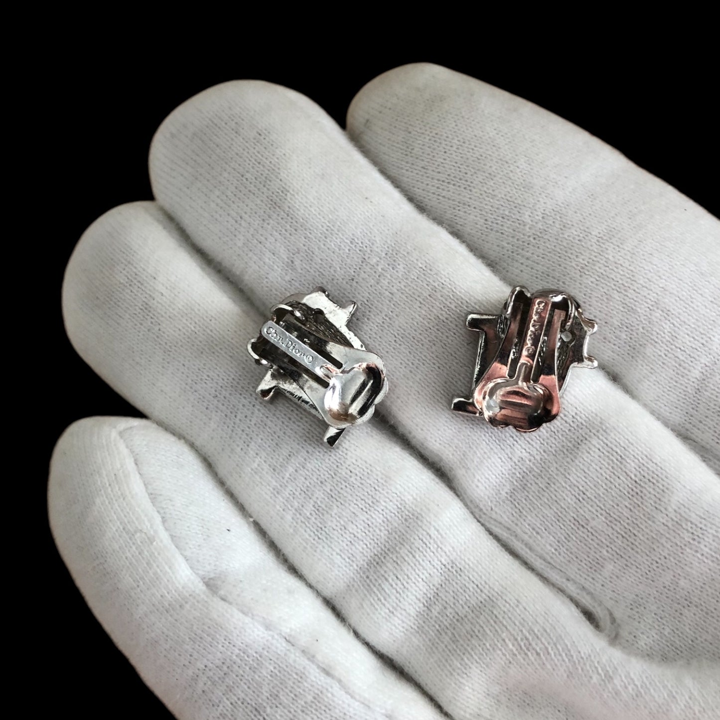 Clip earrings signed “Dior”