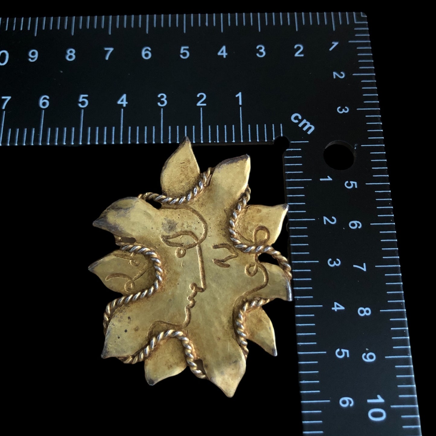 Brooch signed “Jean Cocteau”