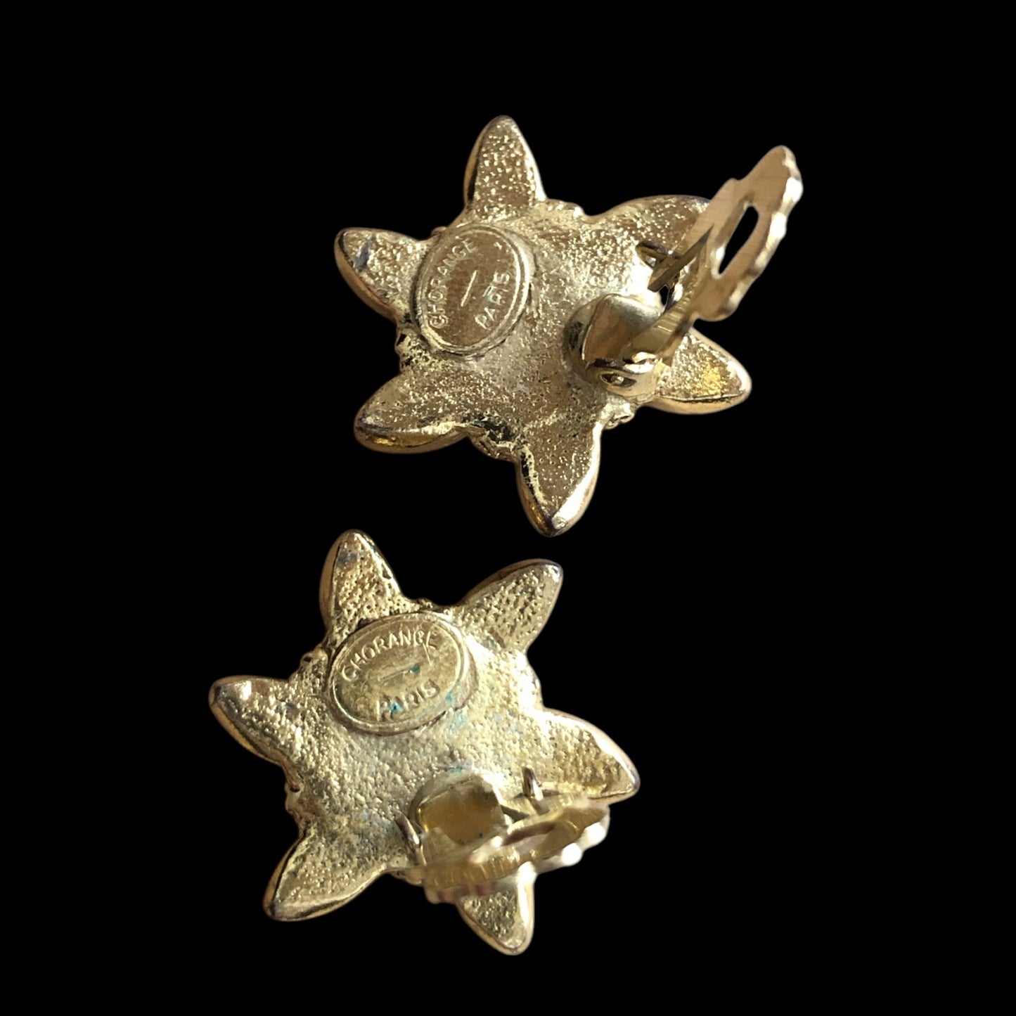 Clip earrings signed “Chorange”