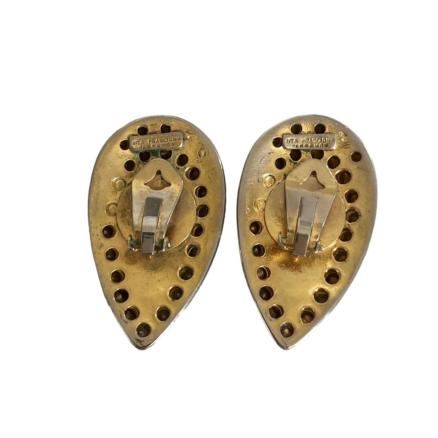 Clip earrings signed "Rita Frascione Florence"