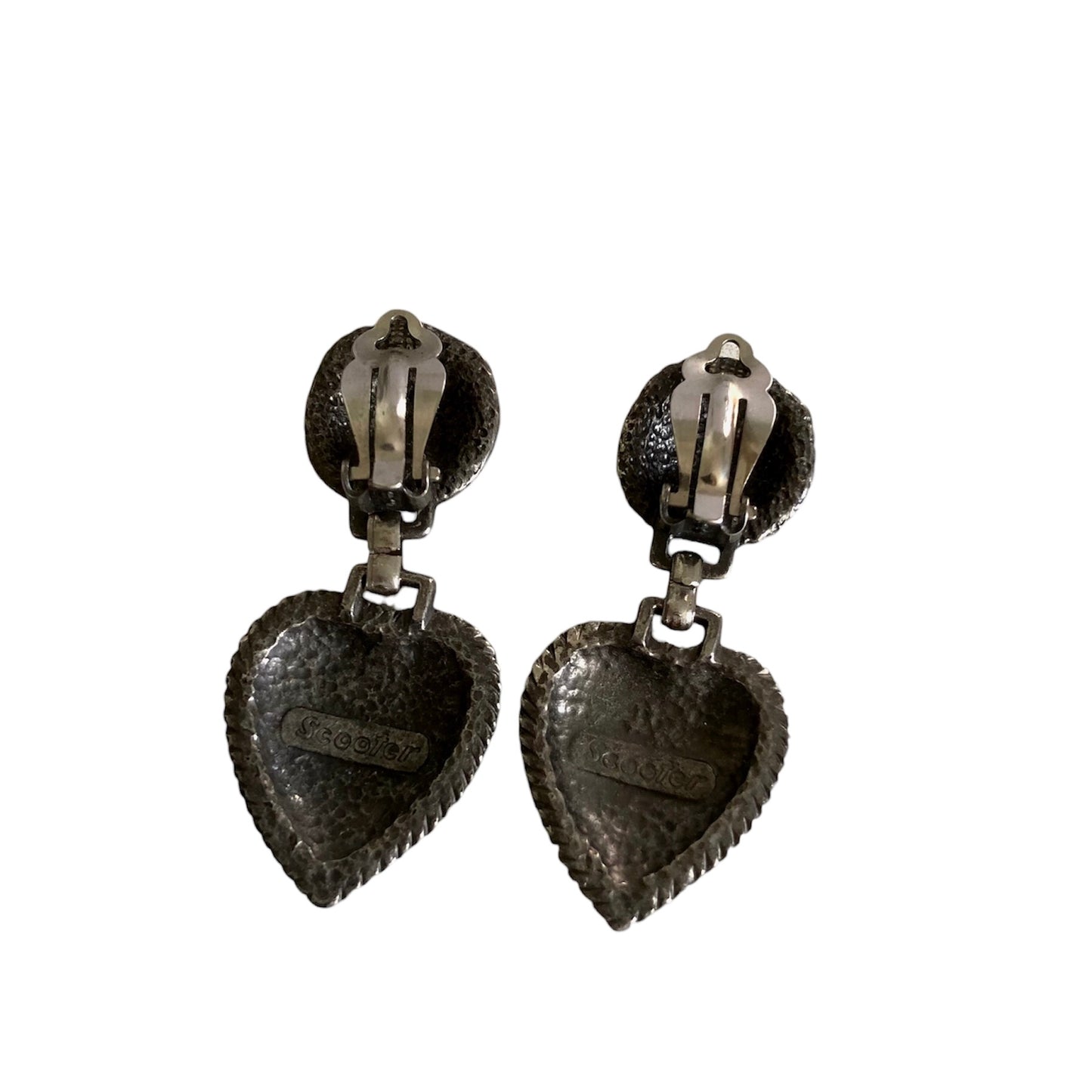 Clip earrings signed "Scooter"
