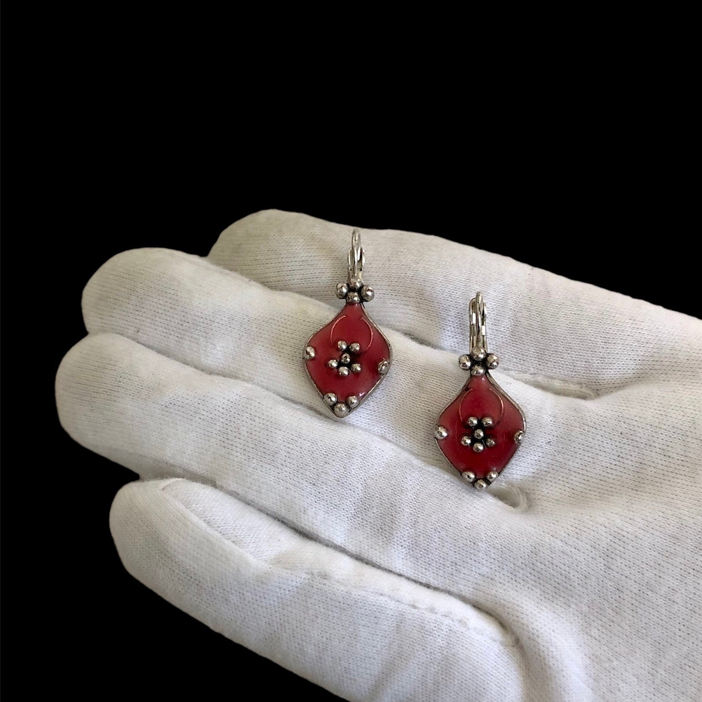 Earrings signed by "Franck Herval"
