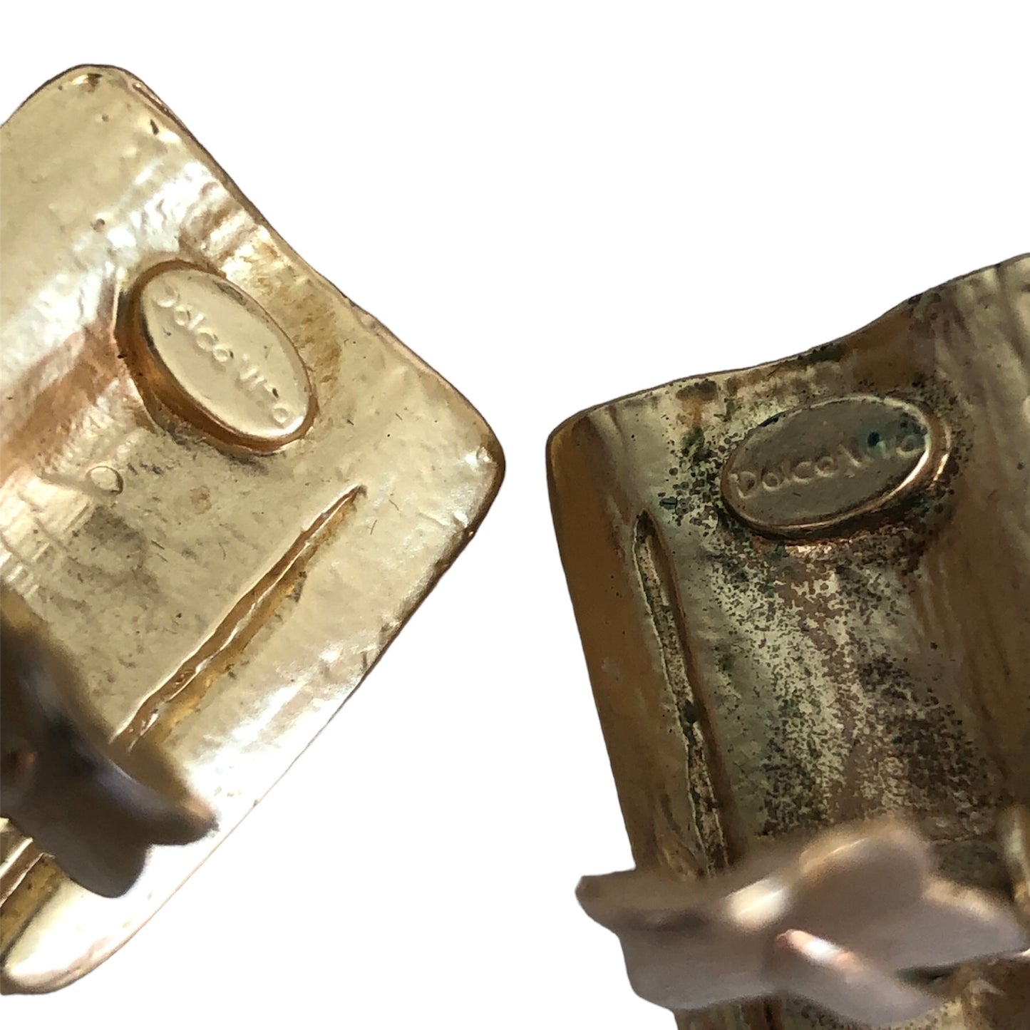 Clip earrings signed "Dolce Vita"