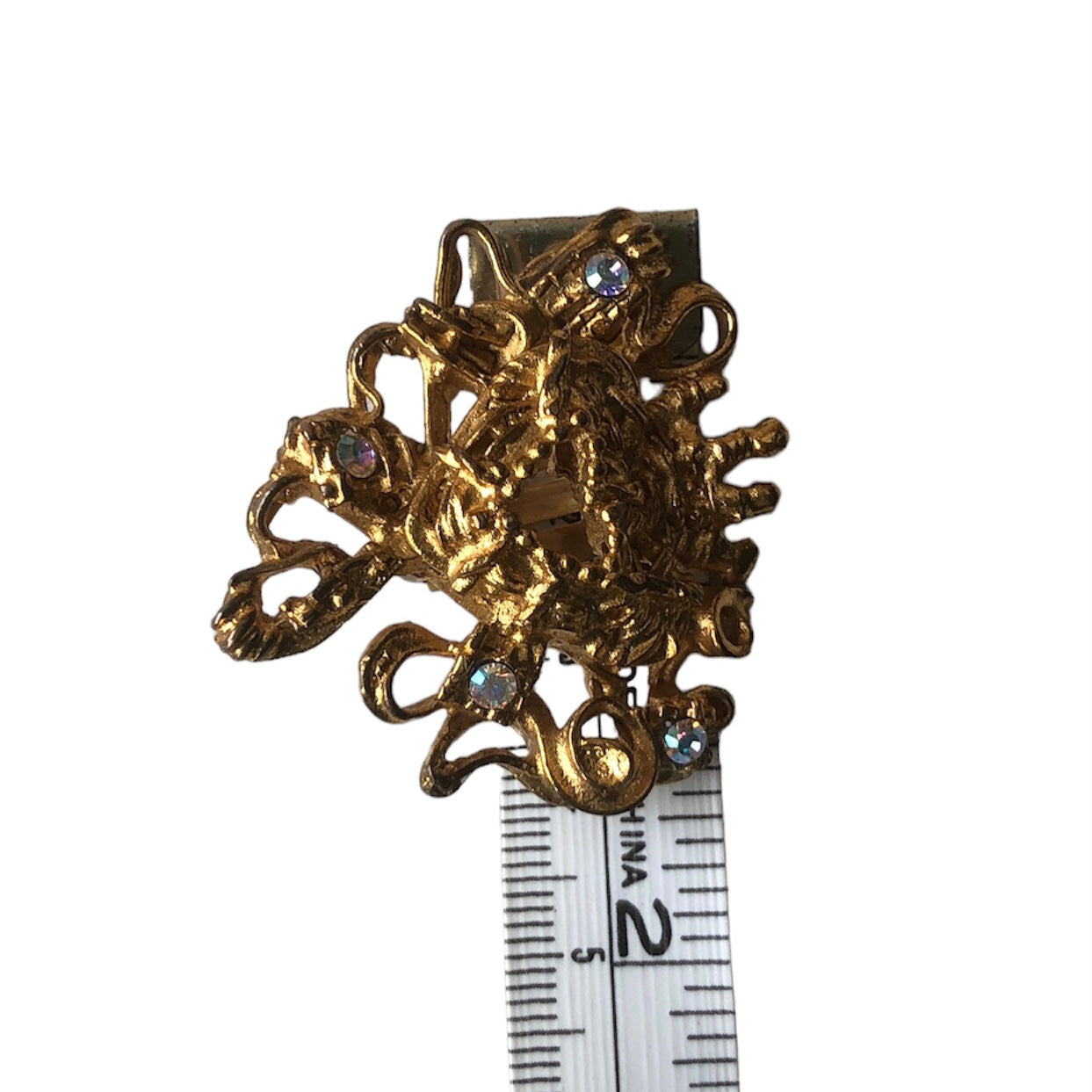 Clip earrings signed "Christian Lacroix"