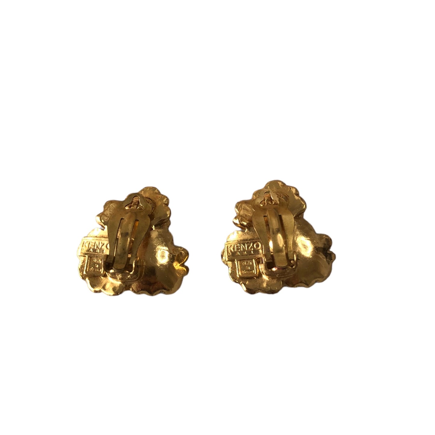 Clip earrings signed "Kenzo Paris"