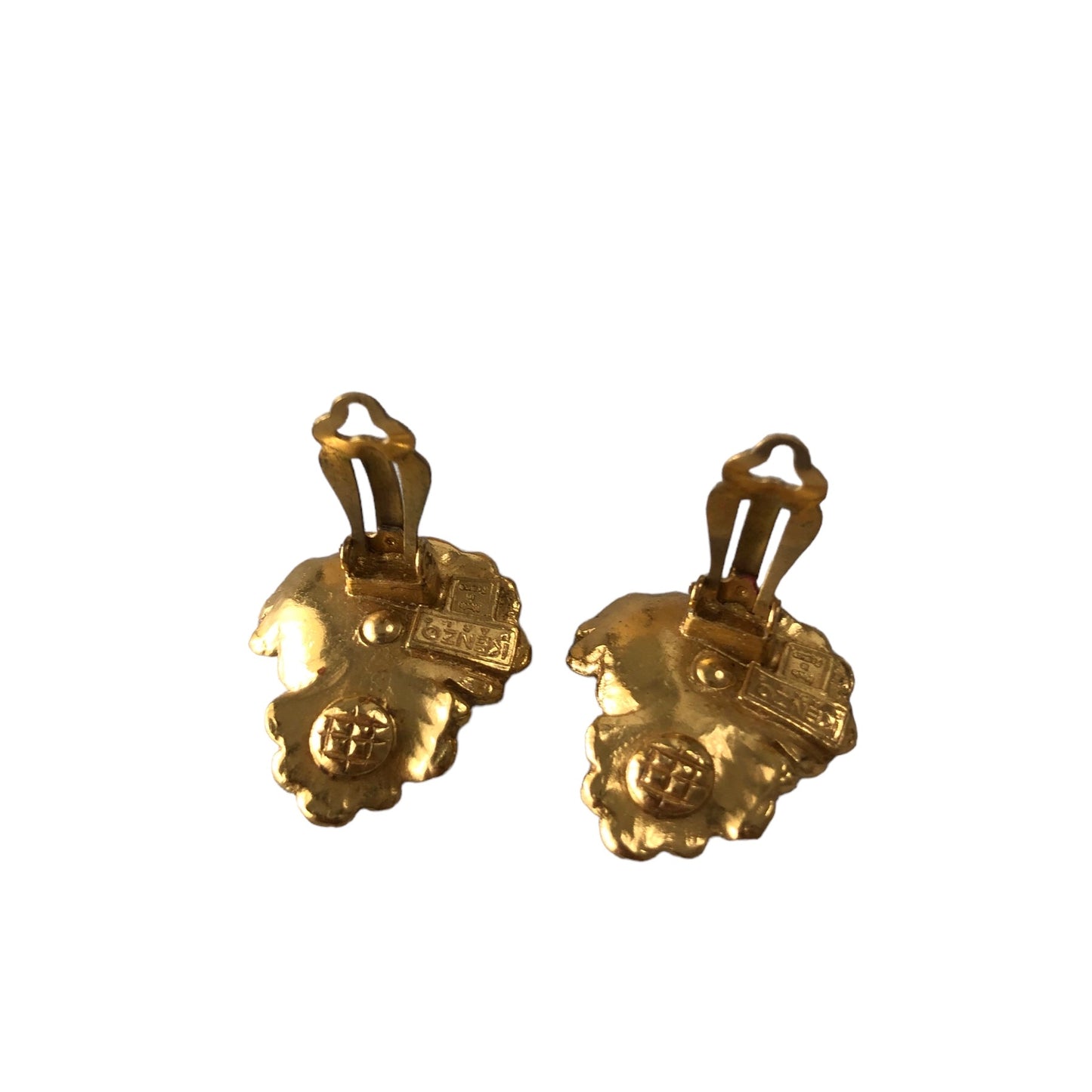 Clip earrings signed "Kenzo Paris"