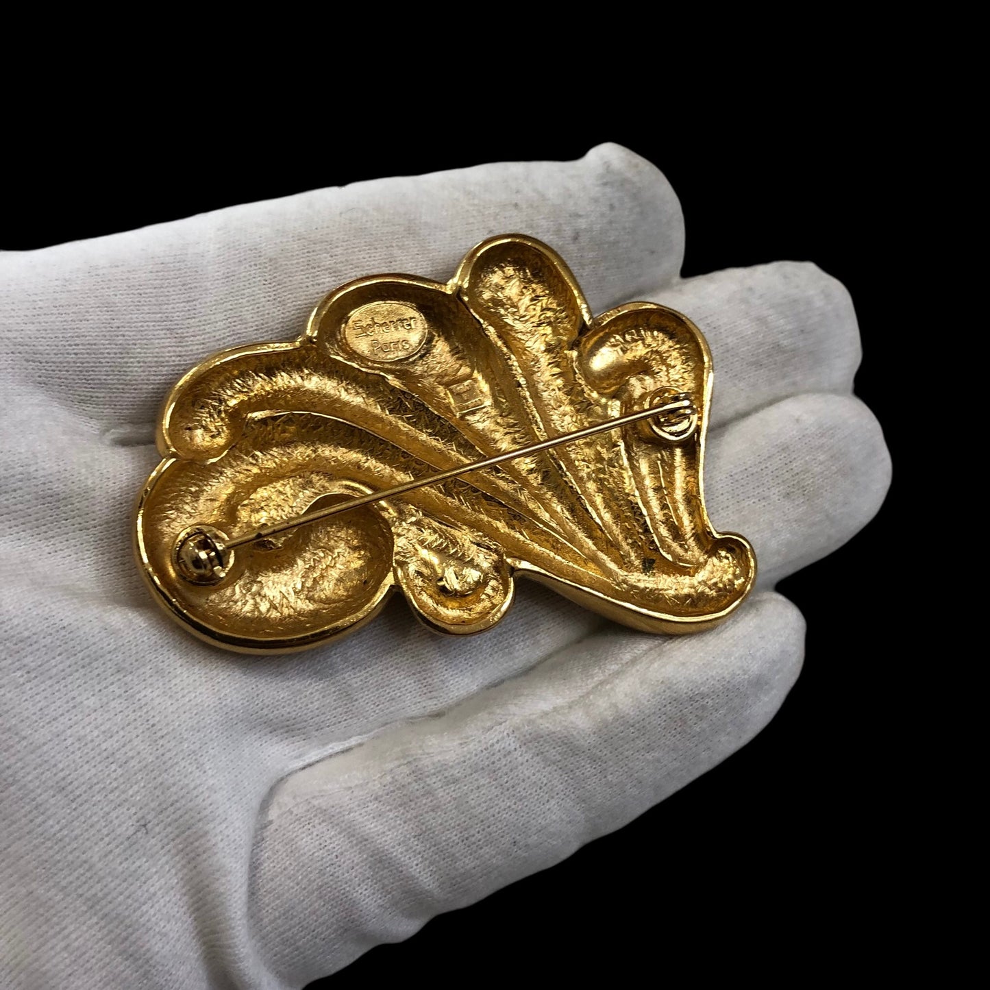 Brooch signed "Scherrer Paris"