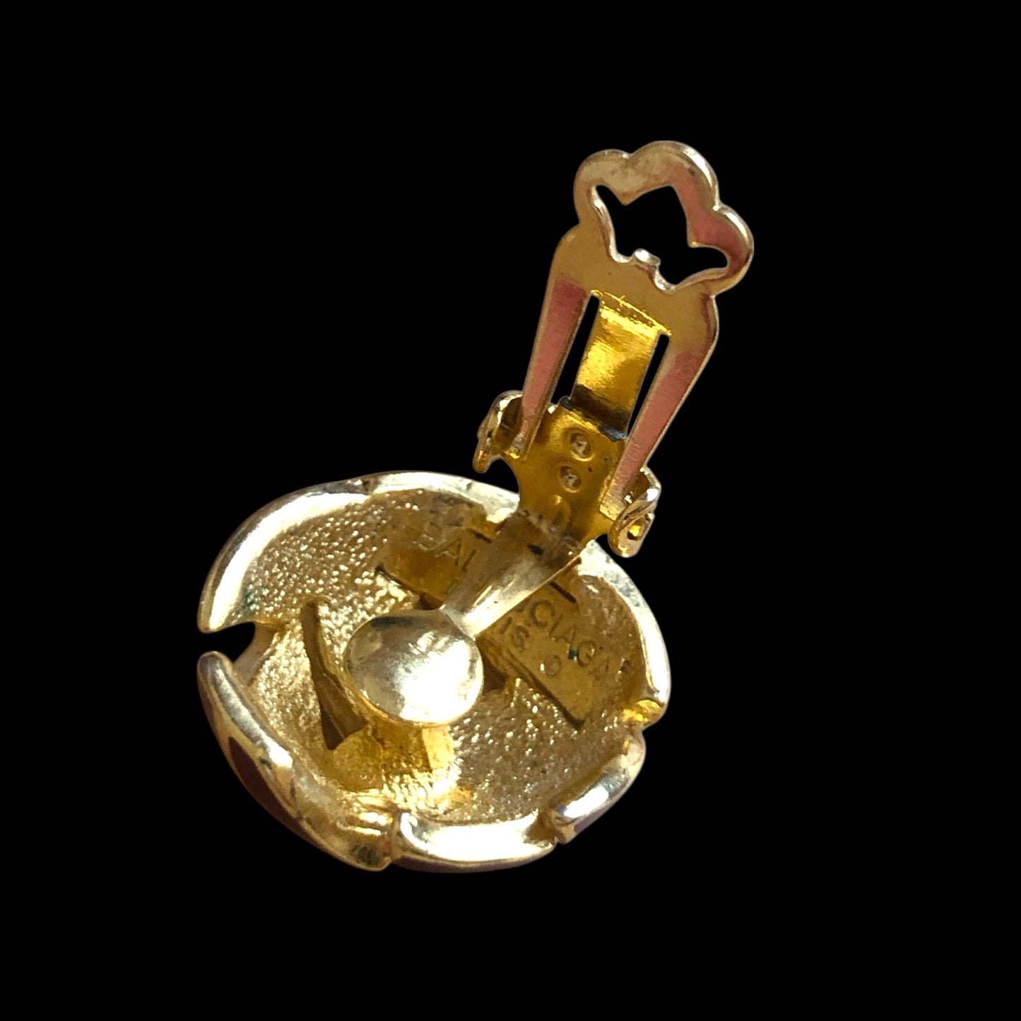 Clip earrings signed “Balenciaga”