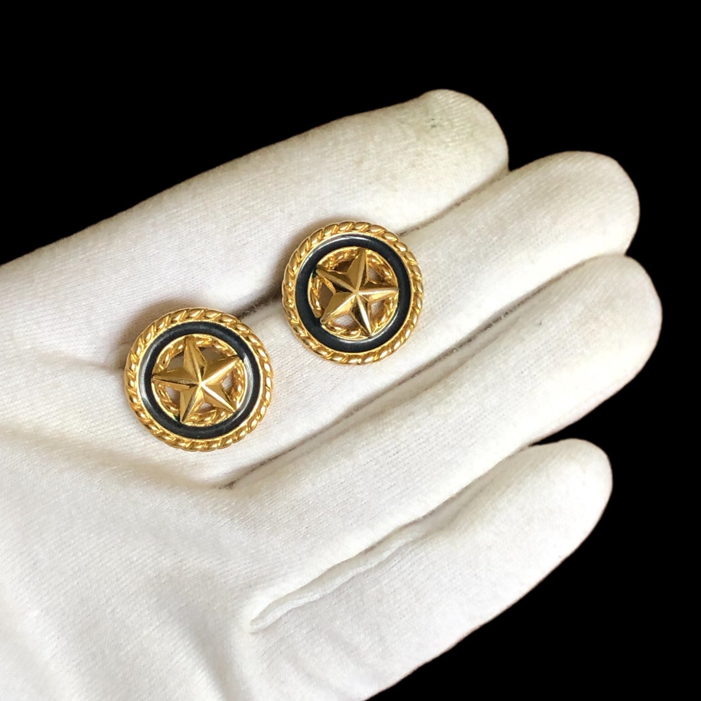 Clip earrings signed “Monet”