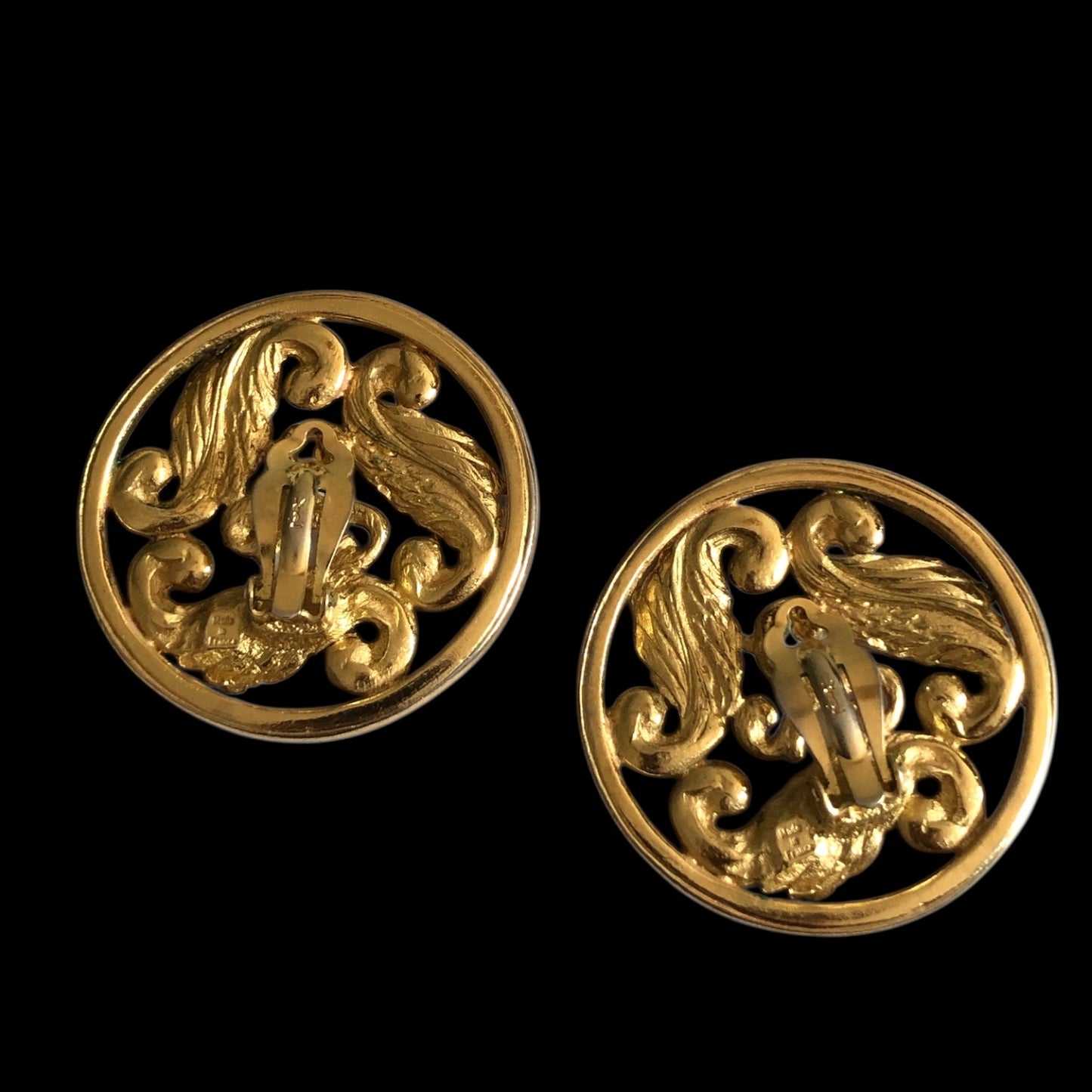 Clip earrings signed “Yves Saint Laurent”