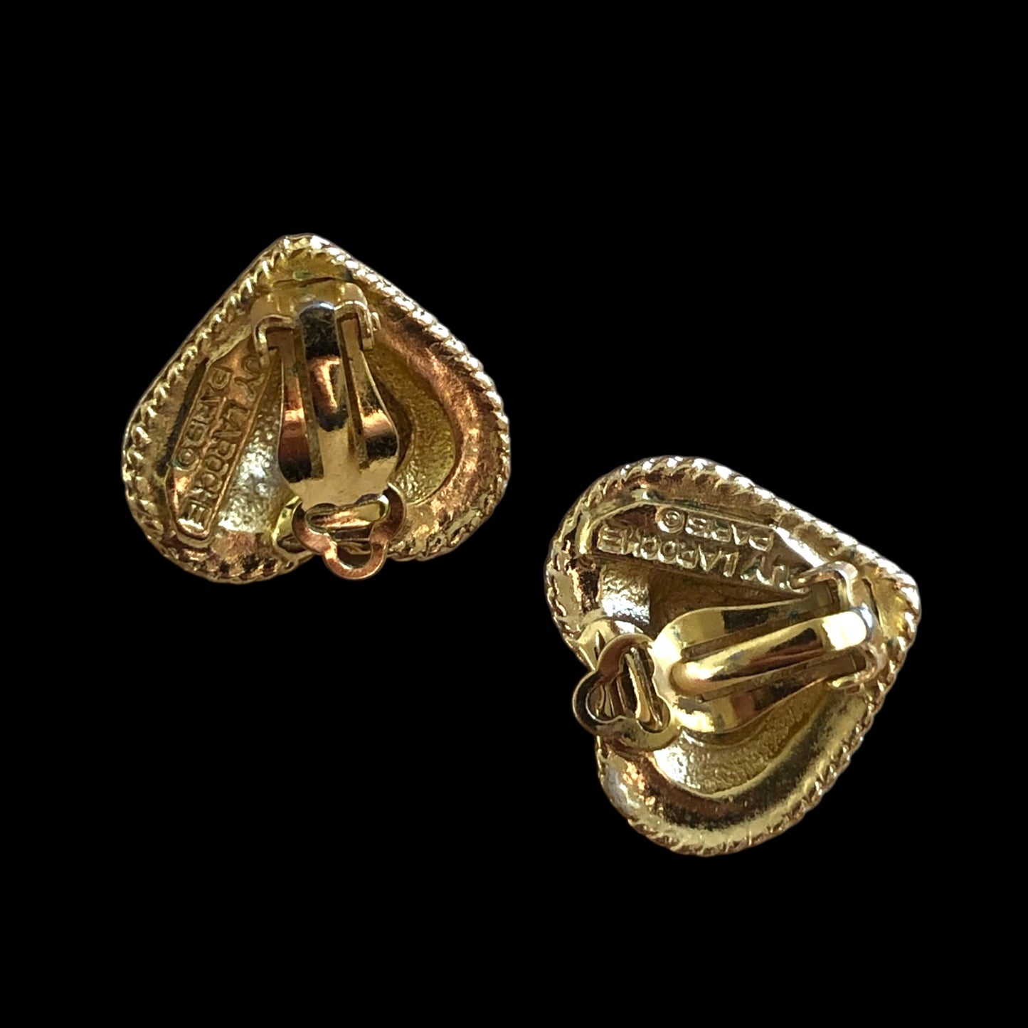 Clip earrings signed “Guy Laroche”