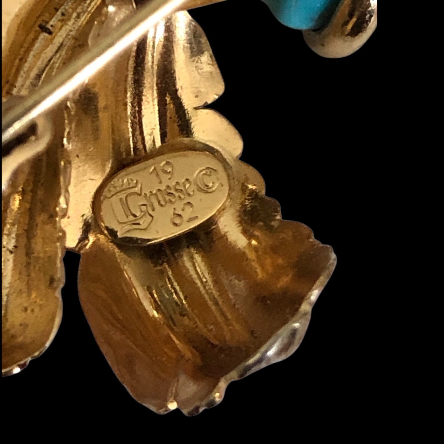 Brooch signed “Grossé 1962” for Dior