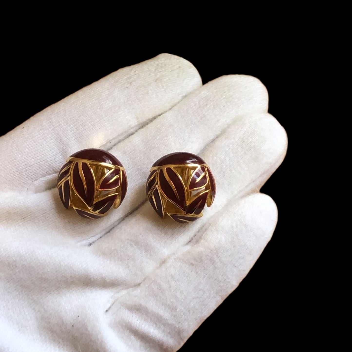 Clip earrings signed “Balenciaga”