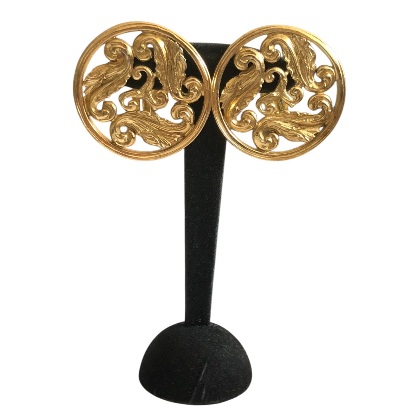 Clip earrings signed “Yves Saint Laurent”