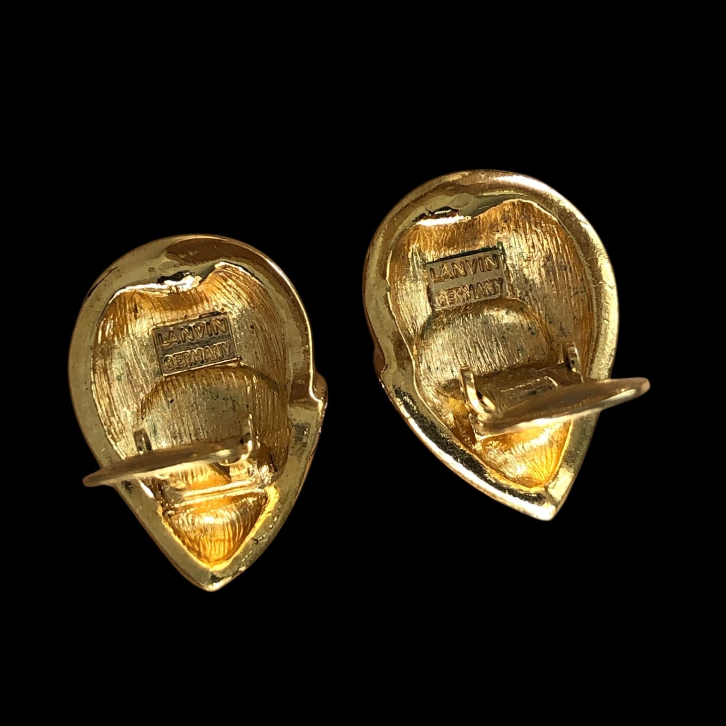 Clip earrings signed “Lanvin”