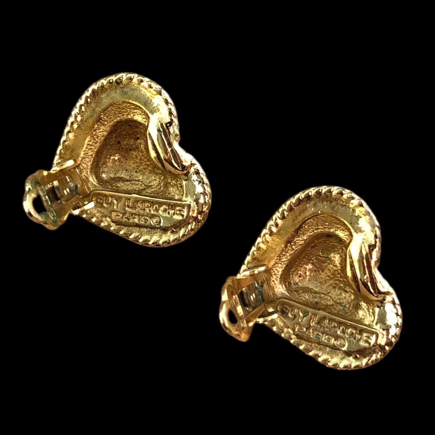 Clip earrings signed “Guy Laroche”