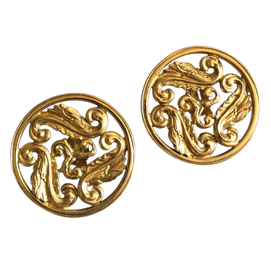 Clip earrings signed “Yves Saint Laurent”