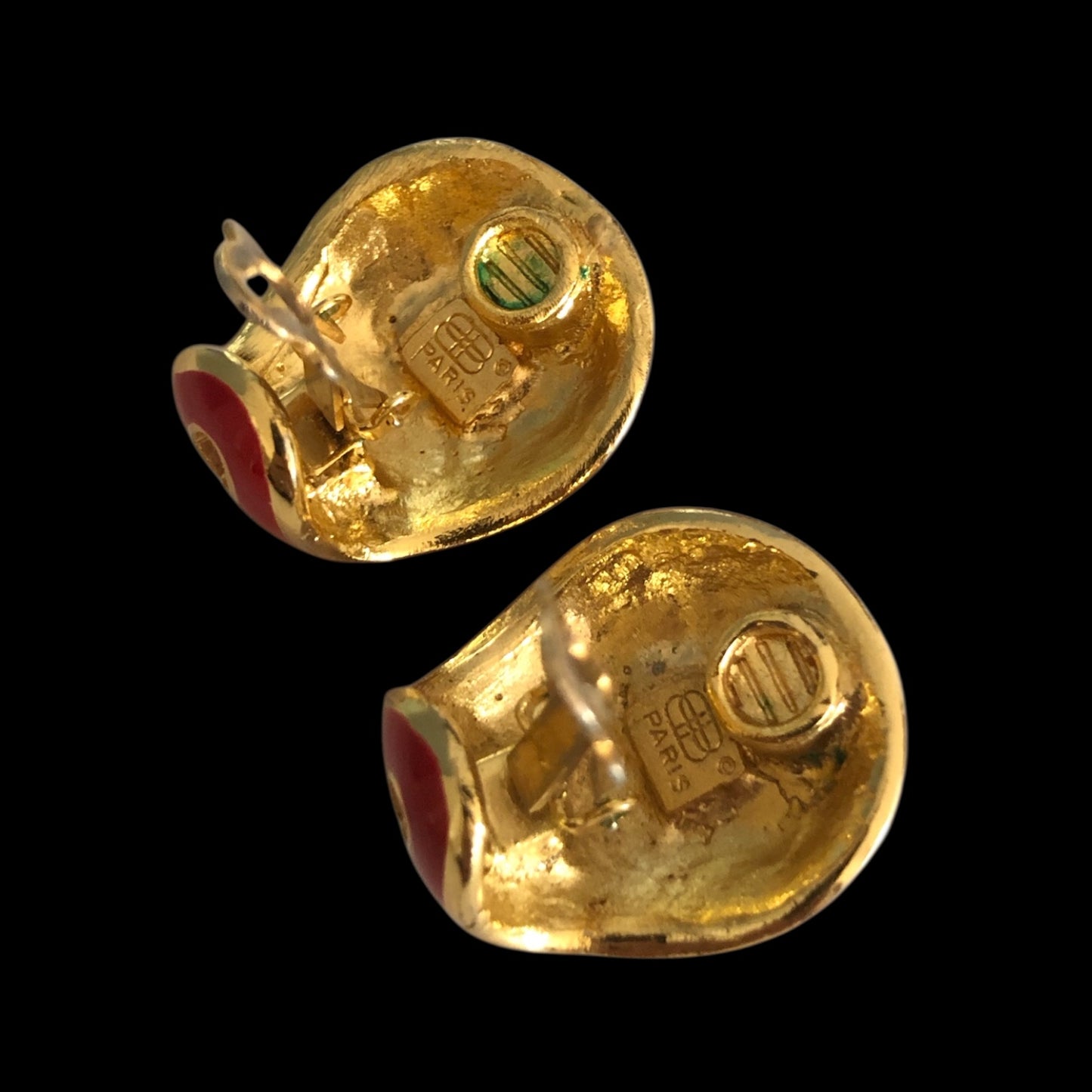 Clip earrings signed “Balenciaga”