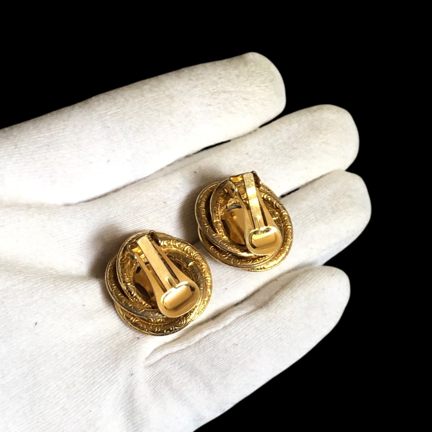 Clip earrings signed “Celine Paris”