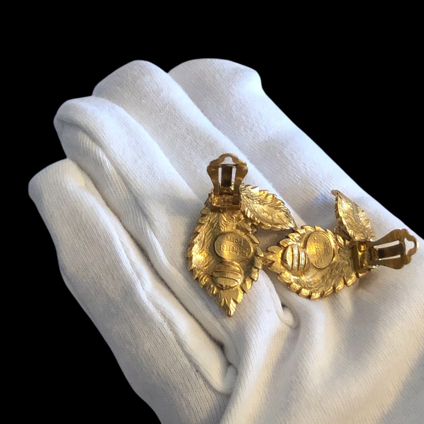 Clip earrings signed “Scherrer”