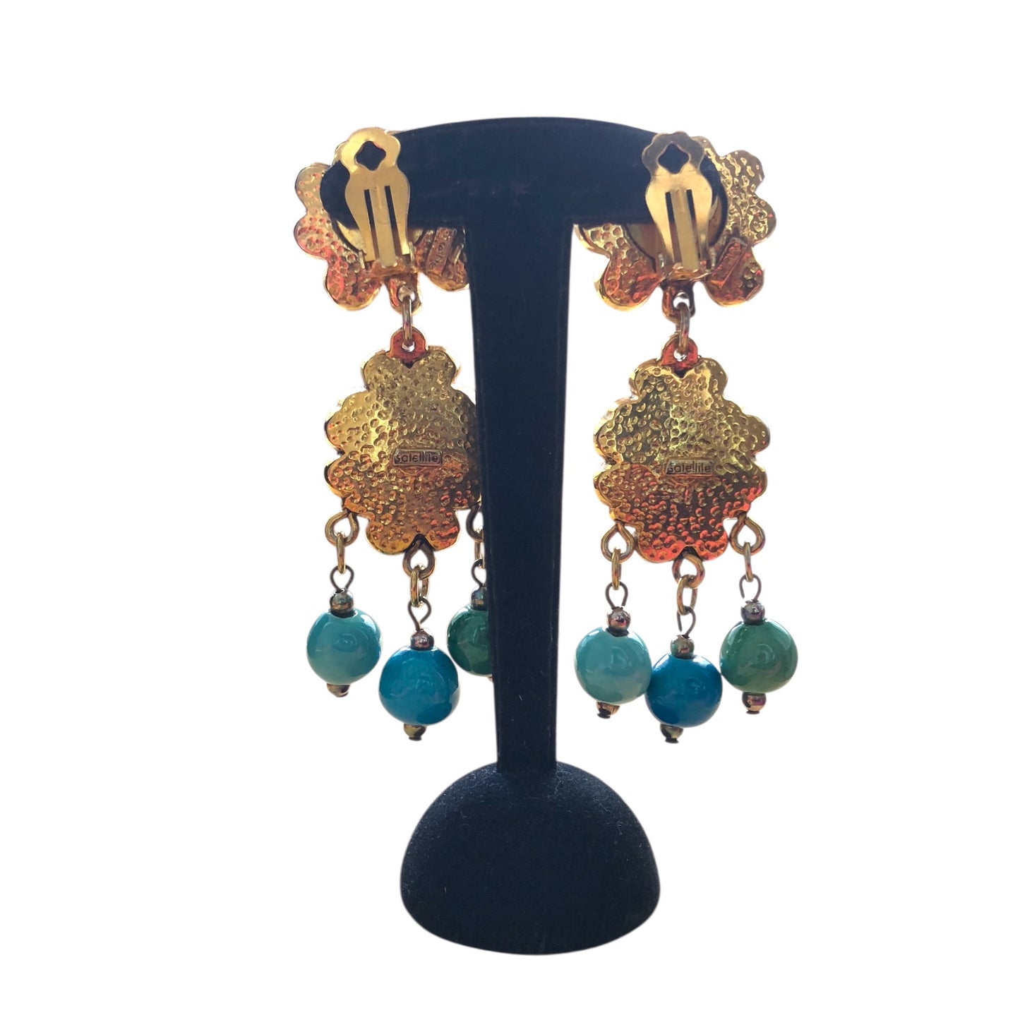 Clip earrings signed “Satellite Paris”