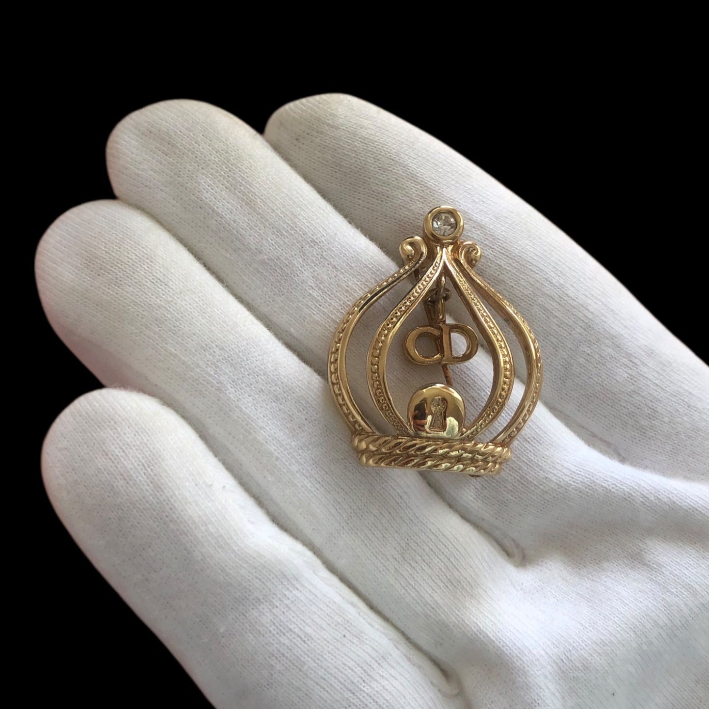 Brooch signed “Christian Dior”