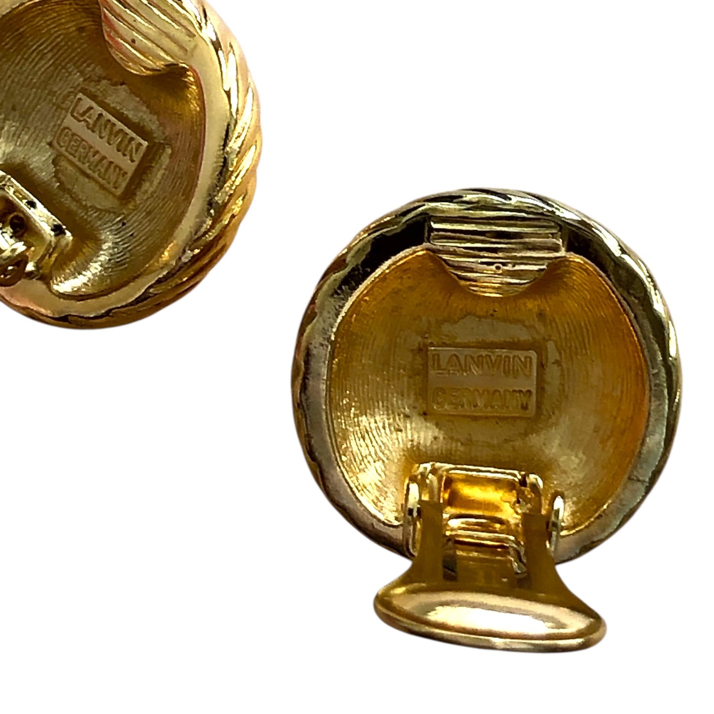 Clip earrings signed “Lanvin”