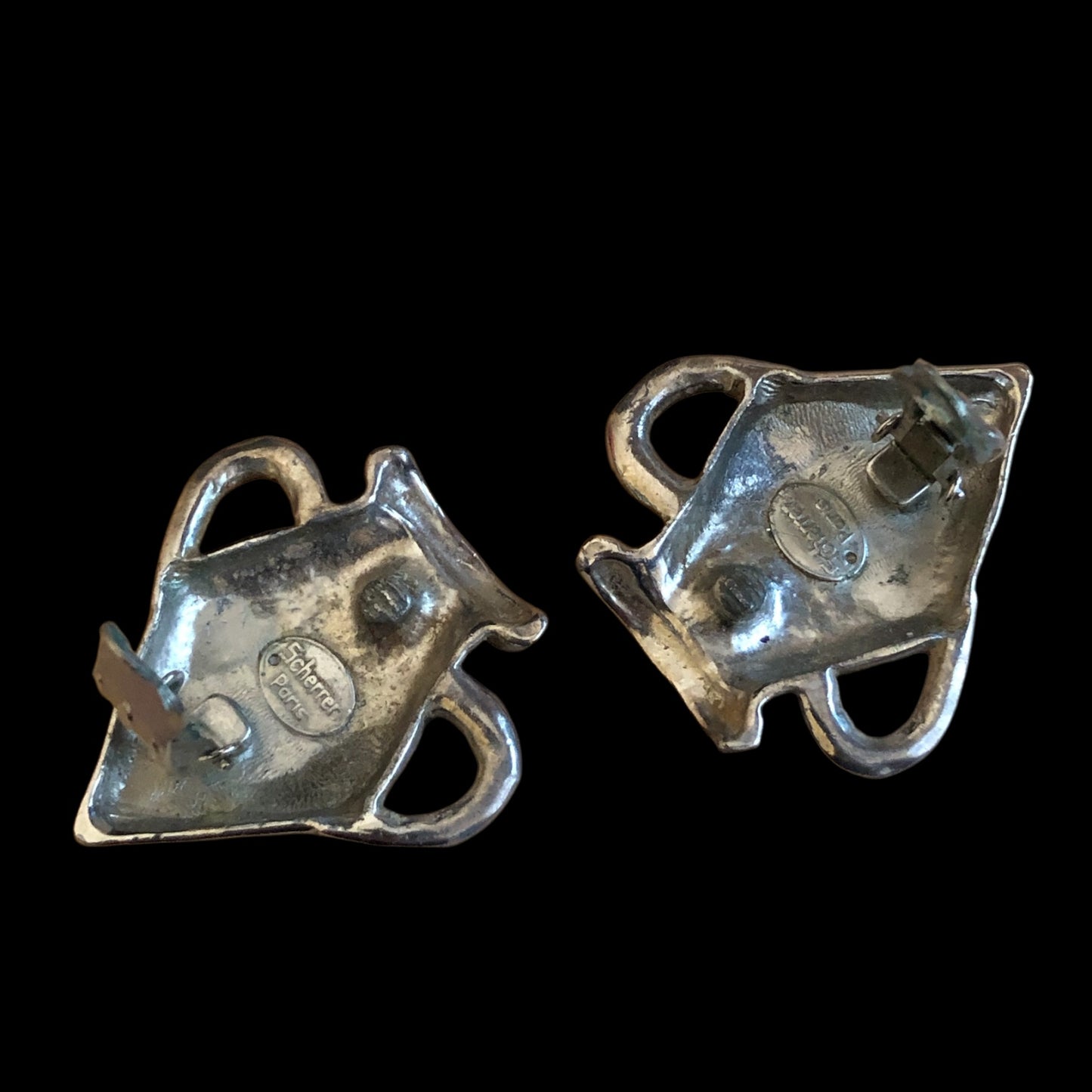 Clip earrings signed “Scherrer Paris”