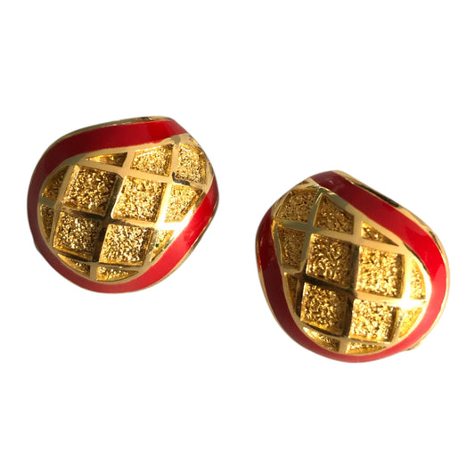 Clip earrings signed “Balenciaga”