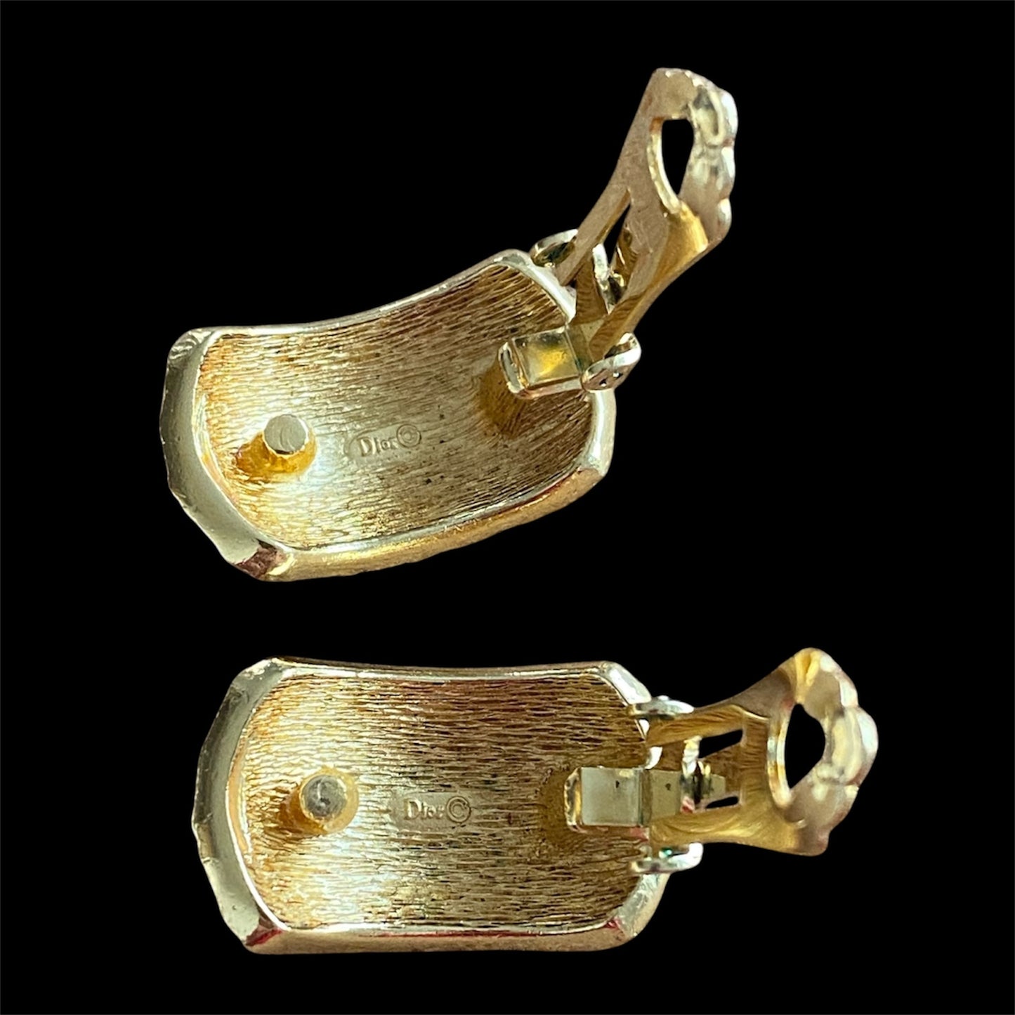 Clip earrings signed “Dior”
