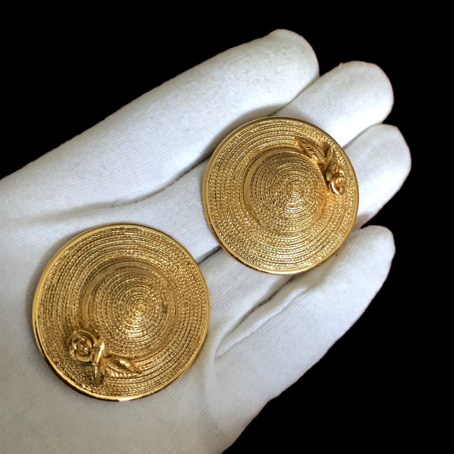Clip earrings signed “Orena Paris” for Balenciaga
