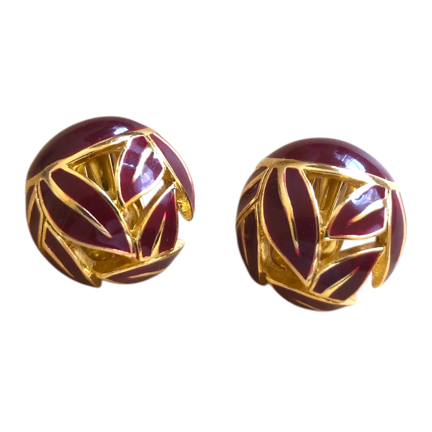 Clip earrings signed “Balenciaga”