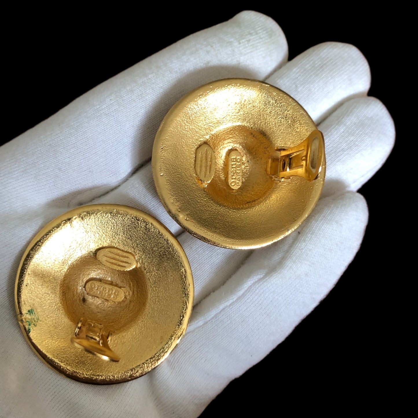 Clip earrings signed “Orena Paris” for Balenciaga
