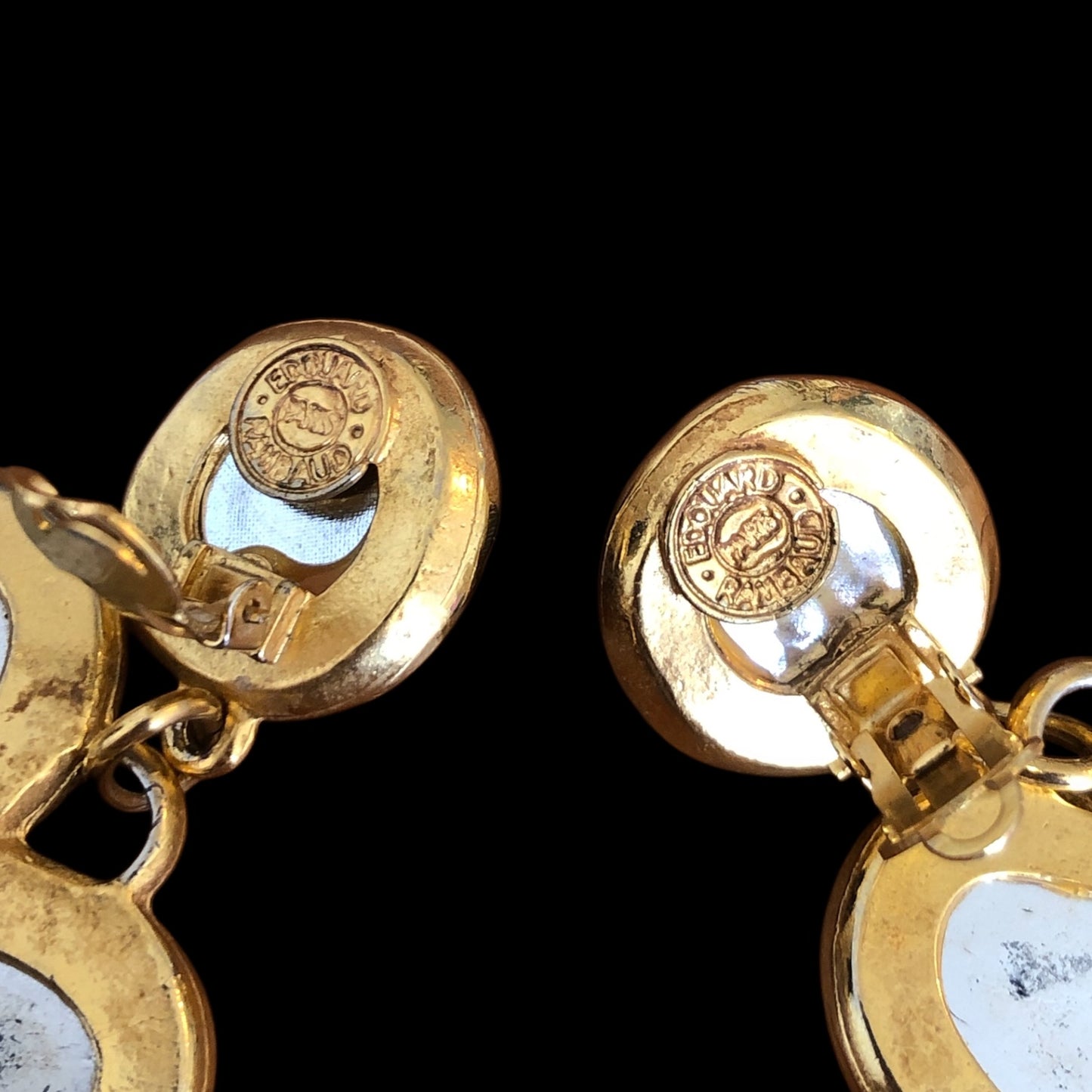Clip earrings signed “Édouard Rambaud”