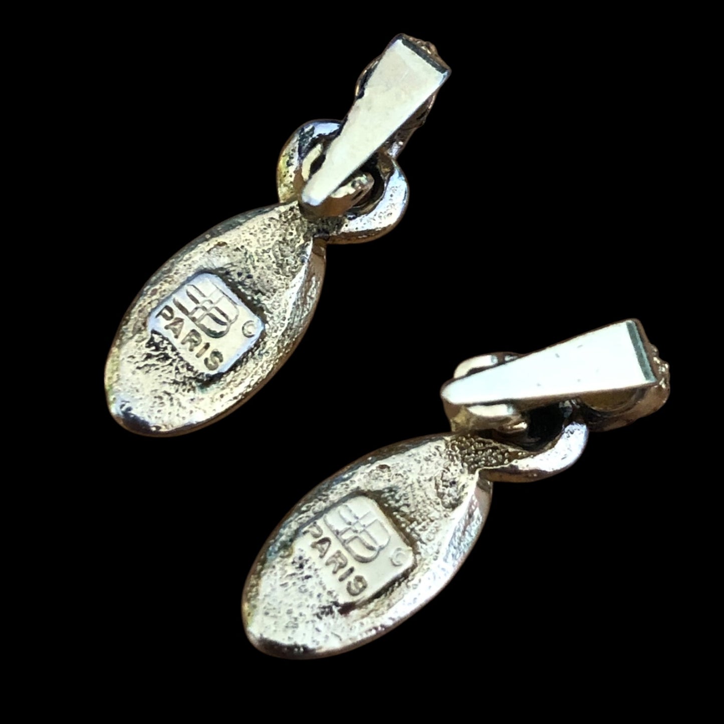 Clip earrings signed “Balenciaga”