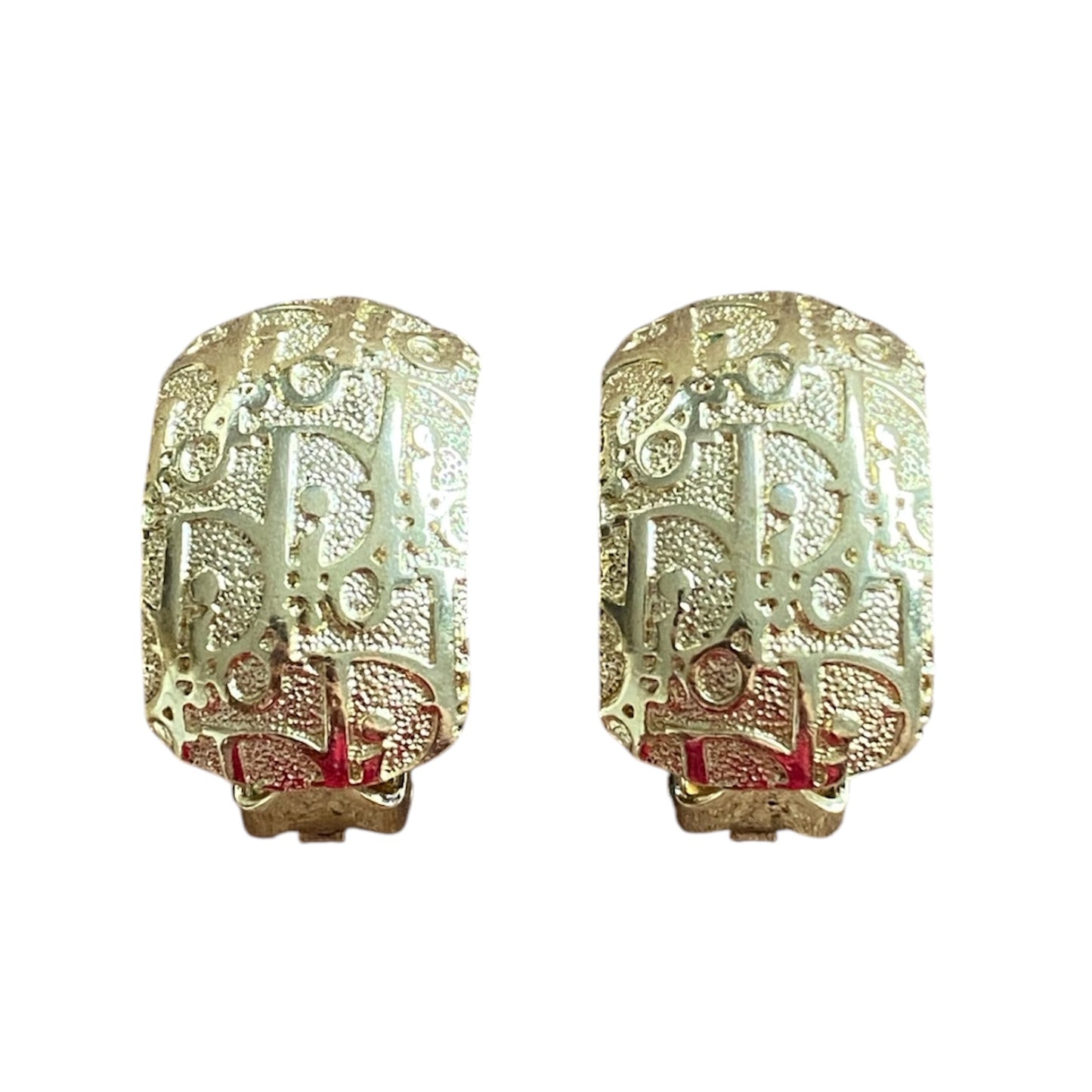 Clip earrings signed “Dior”